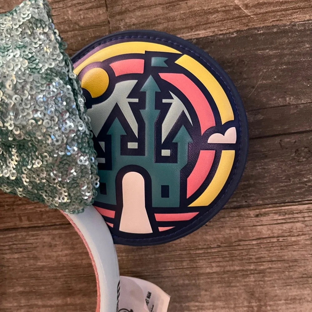 Disney Parks Walt Disney World Four Parks Icons Minnie Mouse Ear Headband Sequin